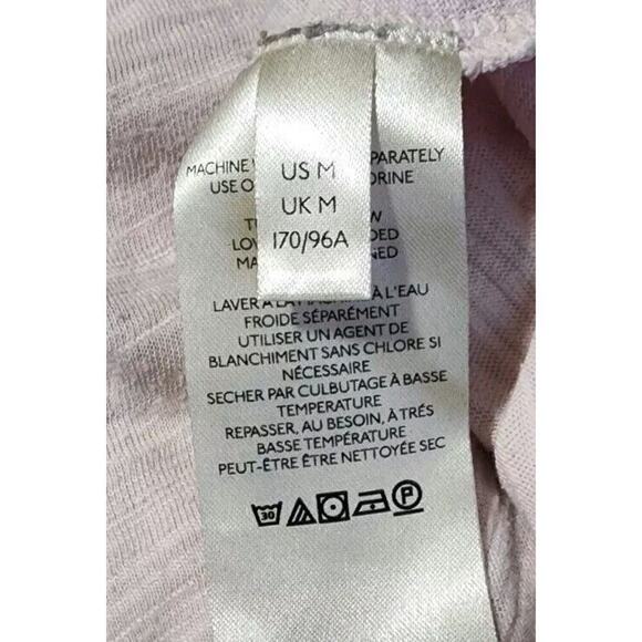 We The Free People Light Pink Shirred Ruched Natasha Long Sleeve Shirt - Picture 8 of 8